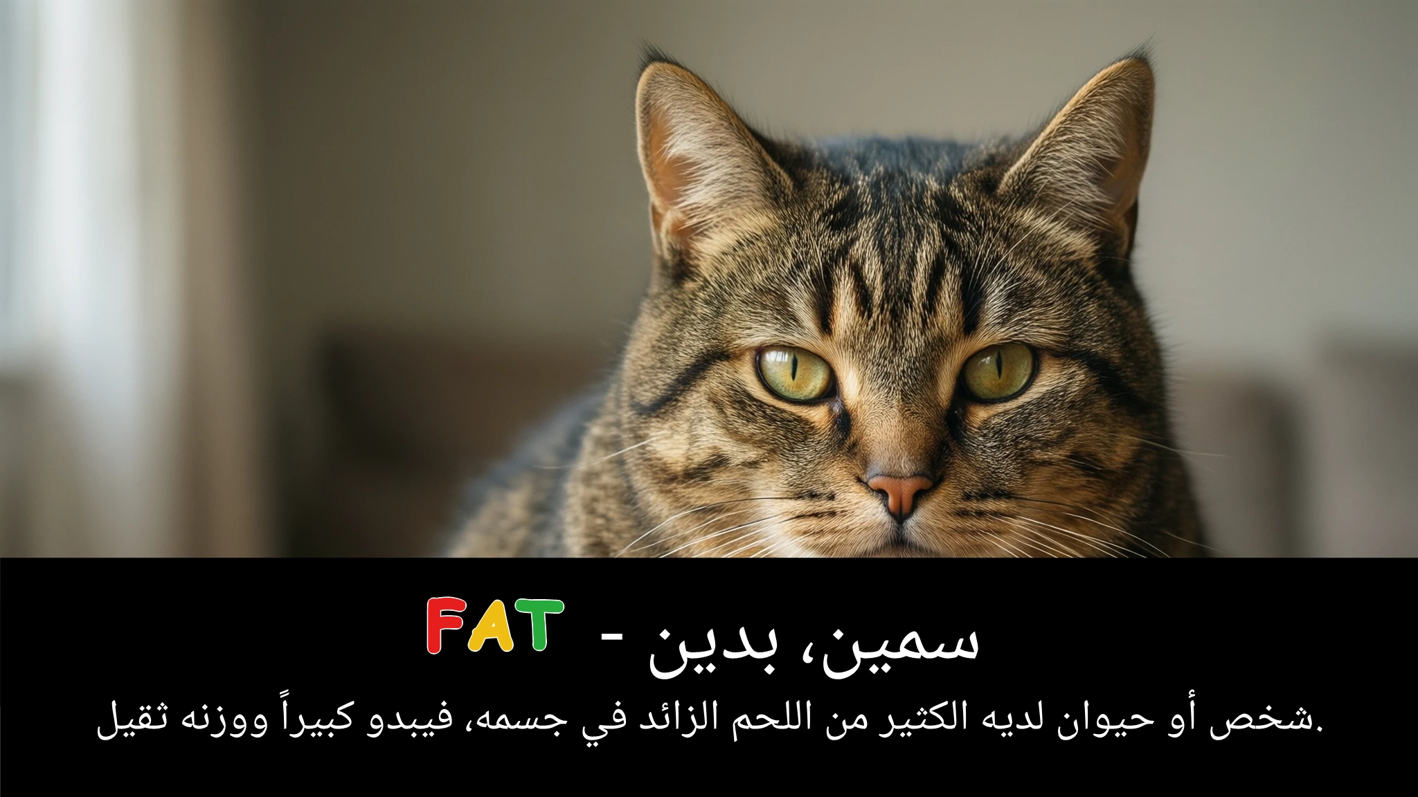 Arabic Illustration for fat